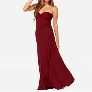 Any Way Dress Wine Red